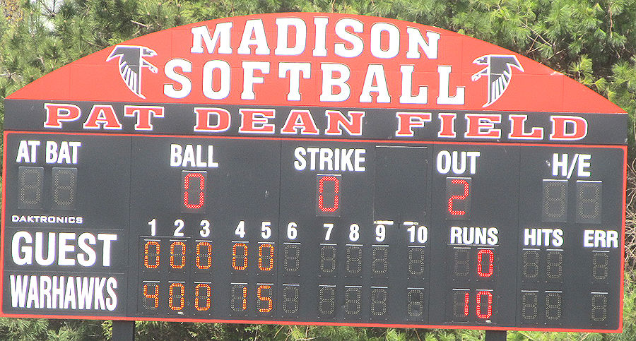 O'Connell vs. Madison softball 1